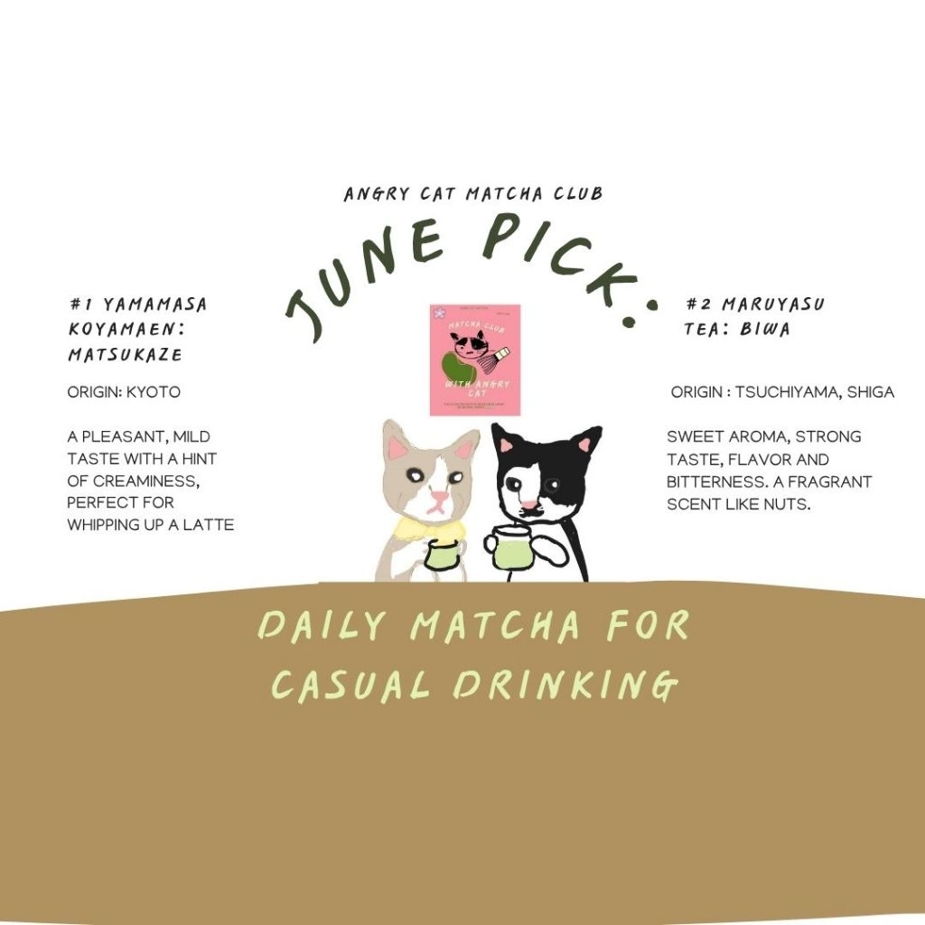 

Angry Cat Matcha Club: June pick