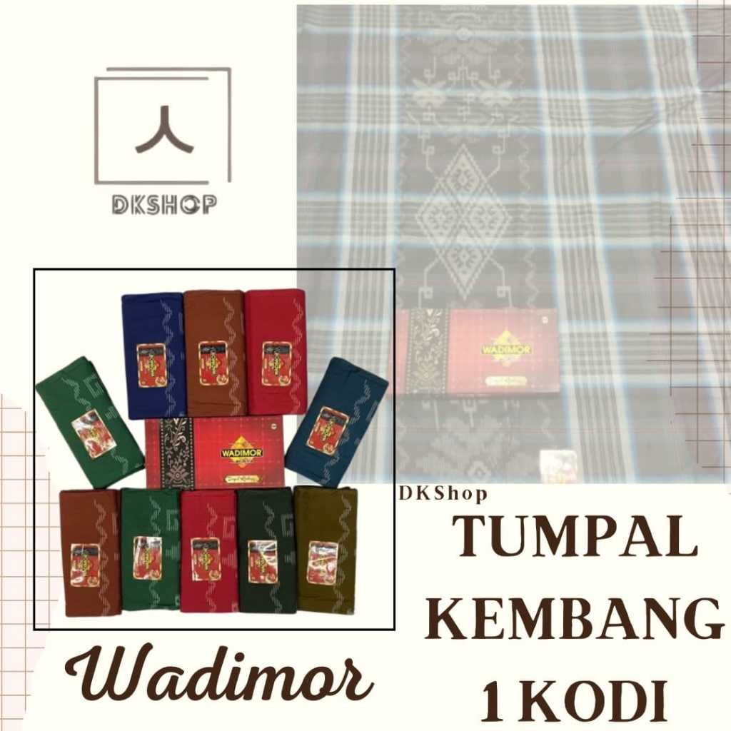 Wadimor Tumpal Kembang 1 Kodi 20 Pcs / Sarung Dewasa / Sarung Grosir / Sarung Ecer