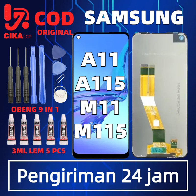 LCD Touchscreen Samsung Galaxy A11 / M11 / A115 / A115F / M115 / M11F Fullset Layar HP Original