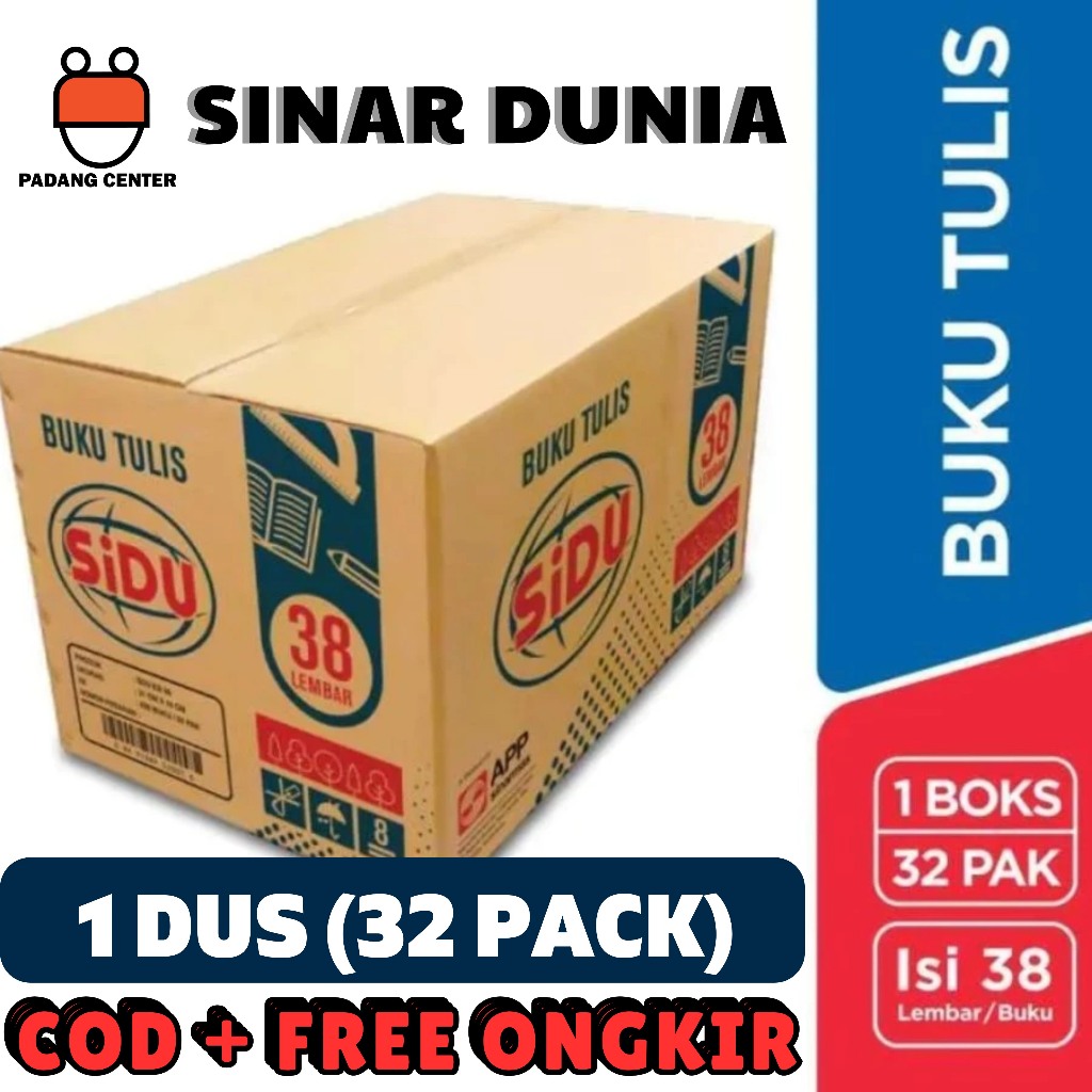 

Buku Tulis SiDU 38 Lembar (1 Box)/(320 buku) – Buku Sekolah Anti Tembus & Robek – Ideal untuk Sekolah & Kantor