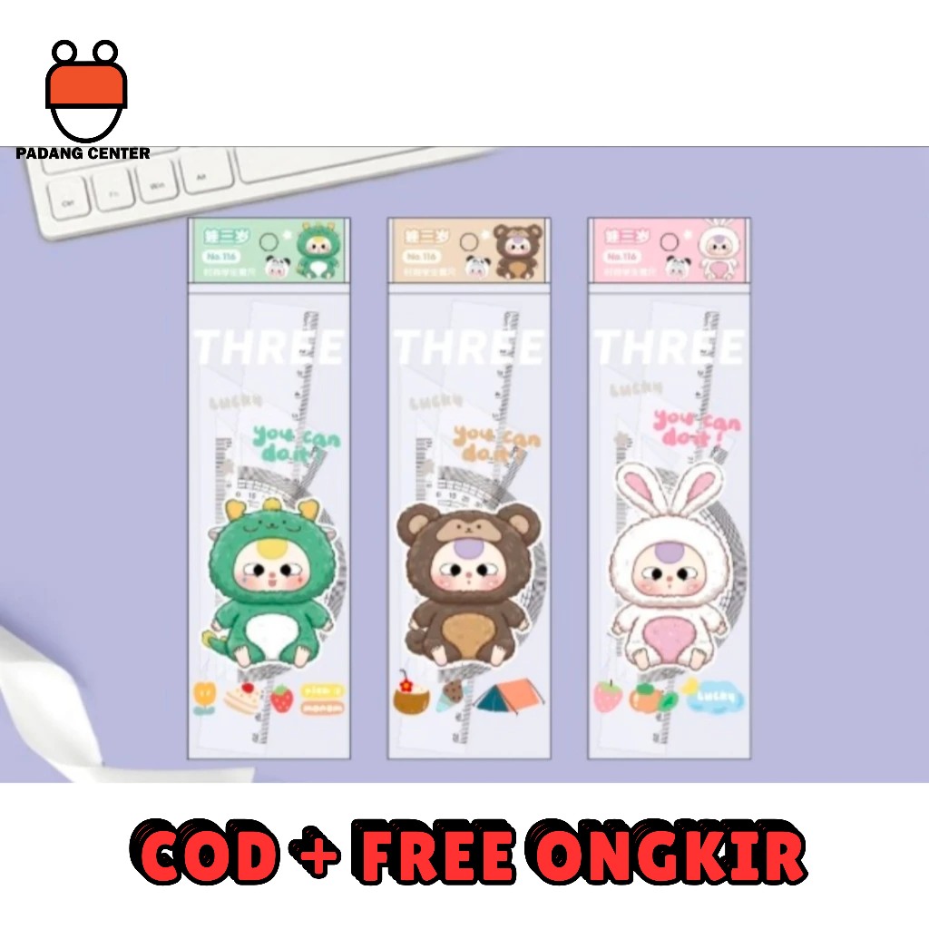 

Penggaris Set Fashion Ruler / Ruler Set 4 Akrilik gambar warna random