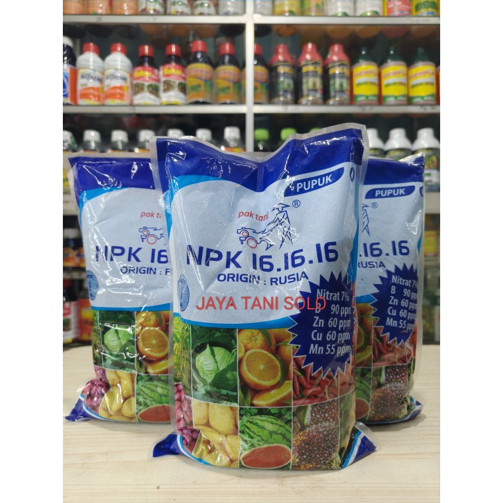 Pupuk NPK 161616 Pak Tani - 1Kg Kemasan Pabrik