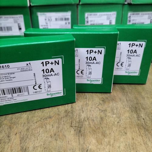 elcb rccb rcbo slim domae Schneider 6a,10a,16a,20a original - 6A