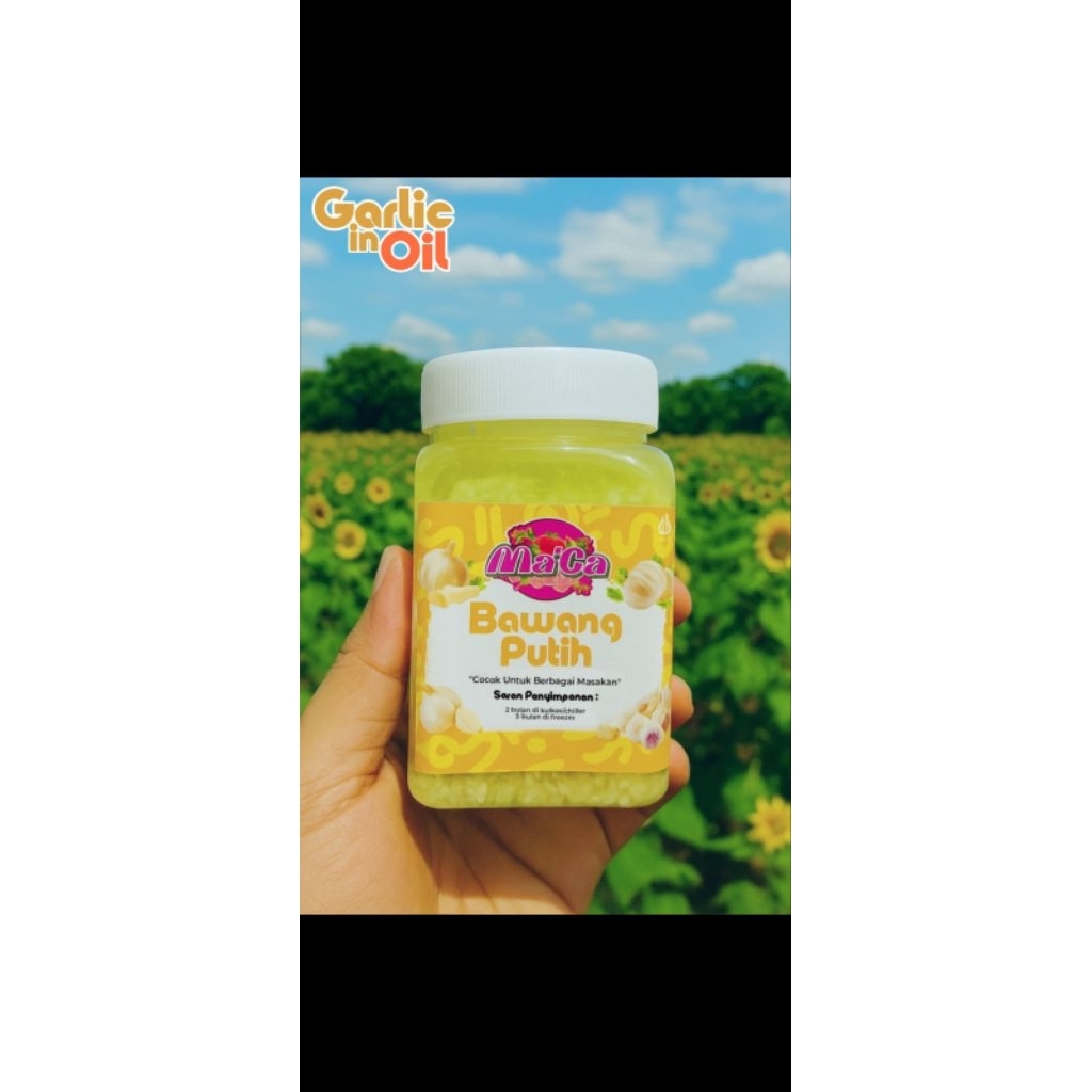 

Bawang putih cincang minyak canola 180gr