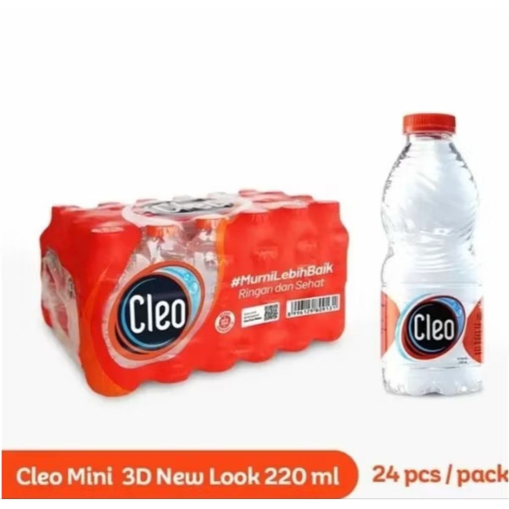 

CLEO AIR MINERAL 220 ML X 24 BOTOL / AIR MINERAL