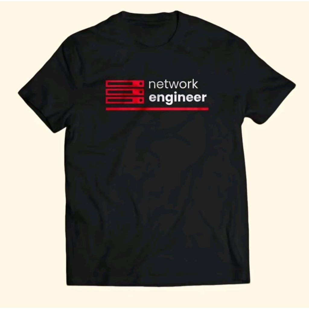 KAOS NETWORK ENGINEER CORAK MERAH PUTIH