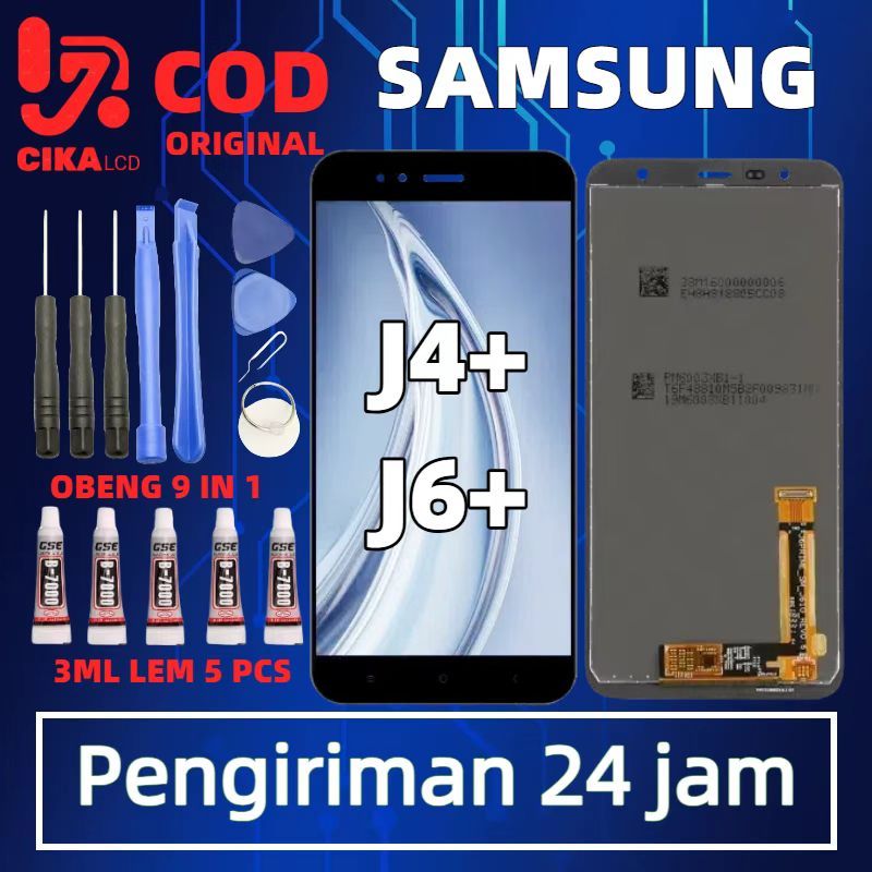 LCD SAMSUNG J4 PLUS/J6 PLUS FULLSET TOUCHSCREEN GARANSI 1 TAHUN | FREE ALAT PASANG & COD