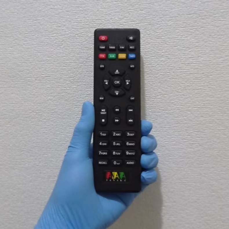 Remote Remot STB DVB-T2 Tanaka Sniper Dus Hijau TANPA SETTING DIGITAL TV