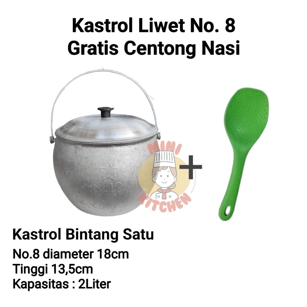 kastrol liwet 2 liter kastrol liwet no 8 panci kastrol liwet panci liwet tebal kastrol panci liwet 2