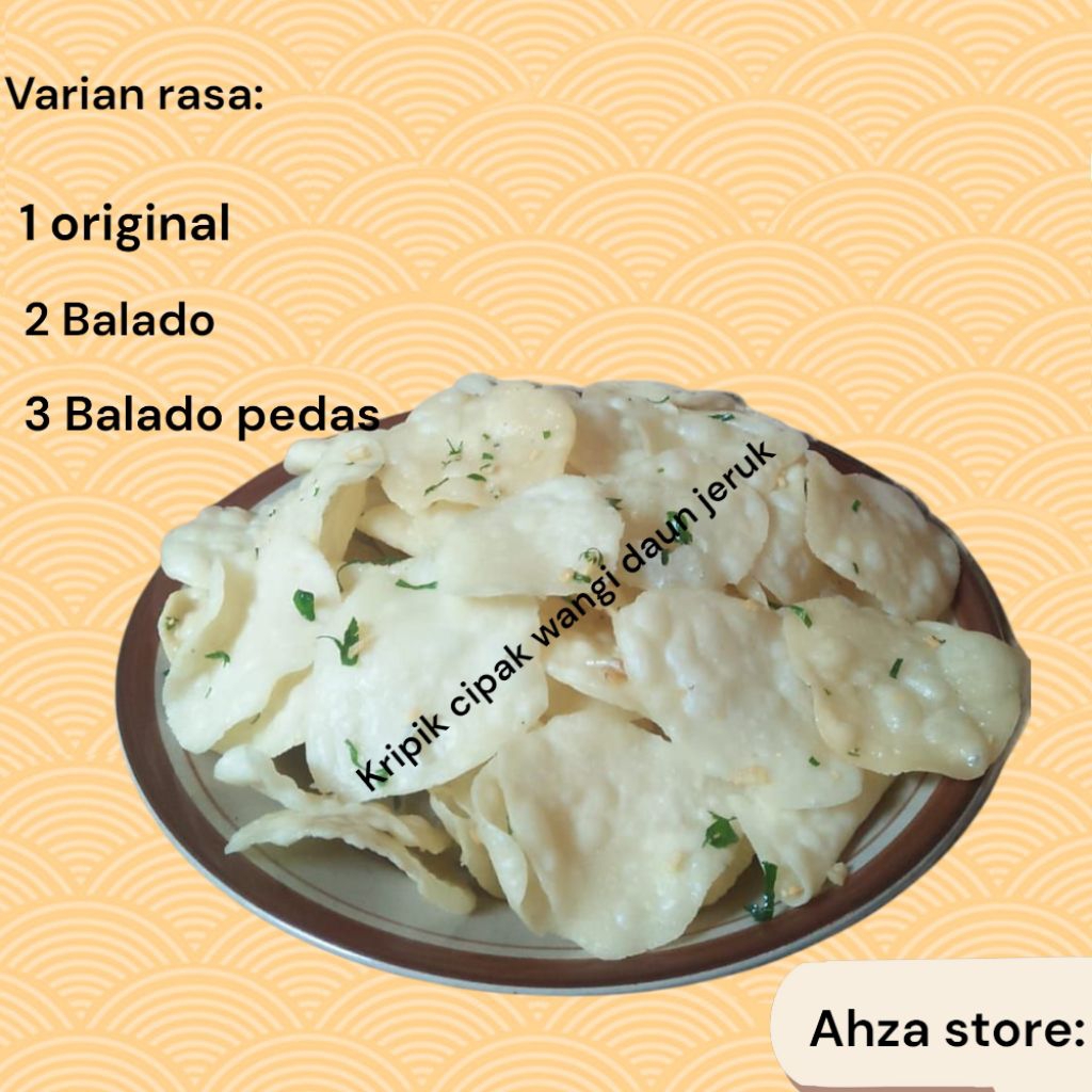 

keripik cipak original,khas bogor,guirh,renyah,250gr 500gr-1kg