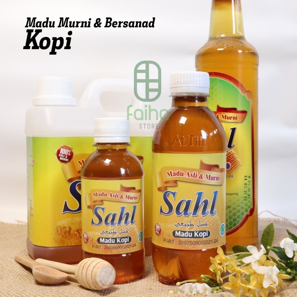 

Madu Kopi Sahl Asli Murni Bersanad - Kualitas Terjamin (Gen/Botol/Pet)