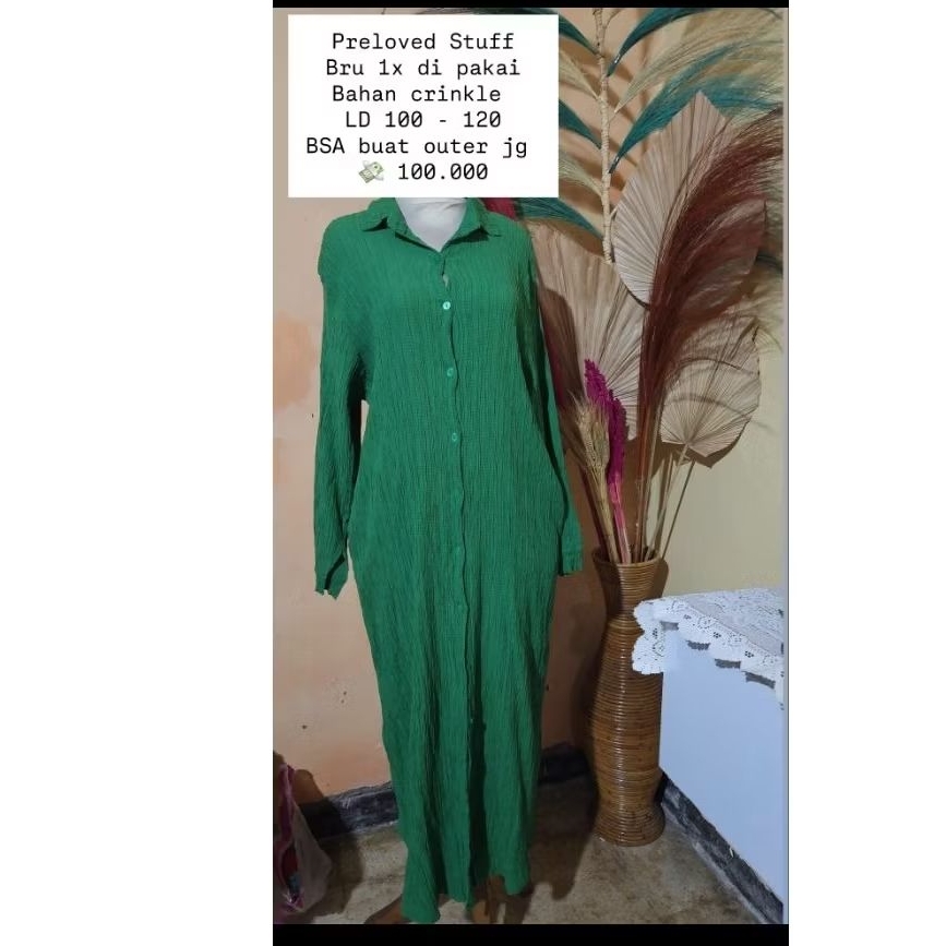 PRELOVED TUNIK HIJAU