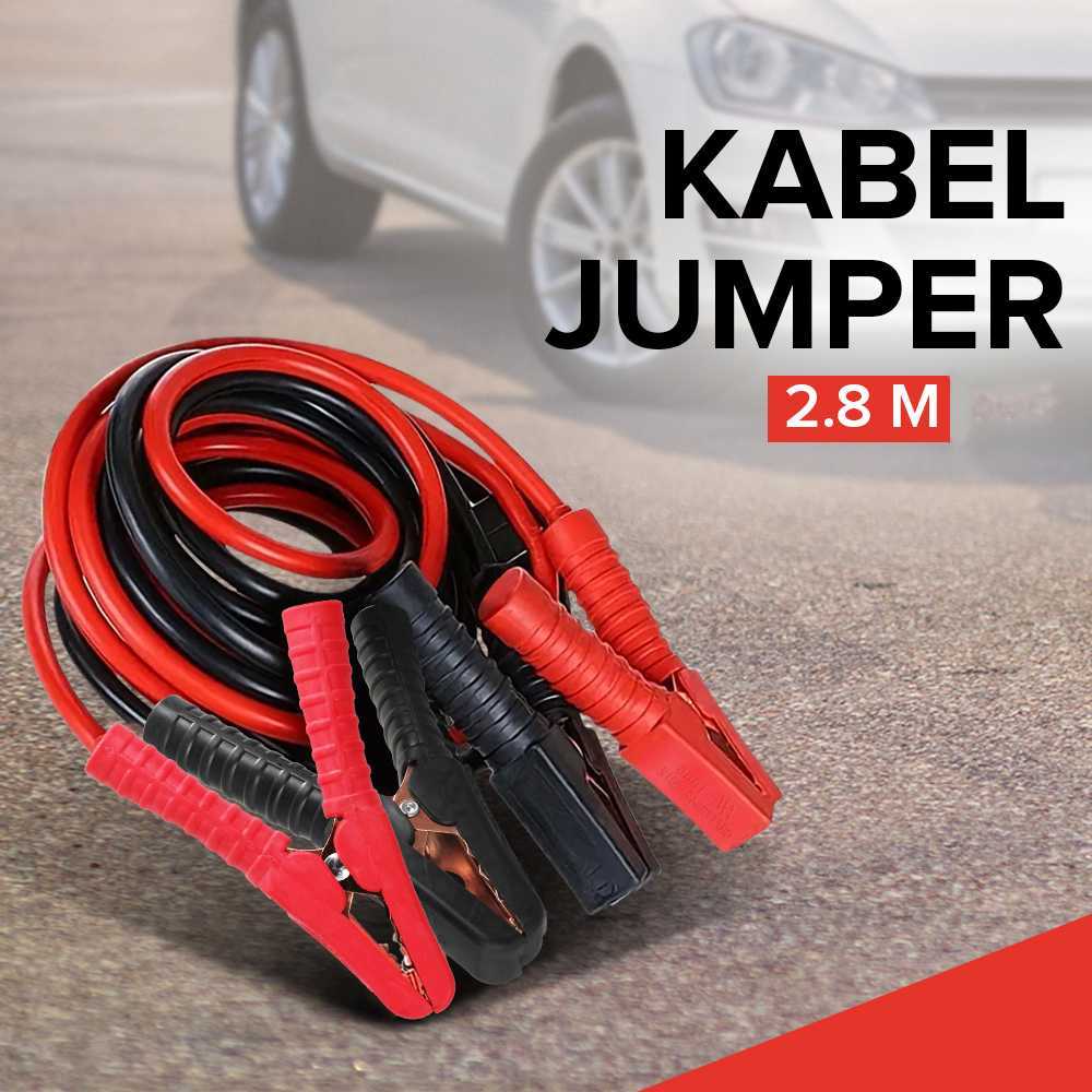 OTOHEROES HL-1866 Kabel Jumper Aki 2mm2 4M untuk Kendaraan di Bawah 2000cc