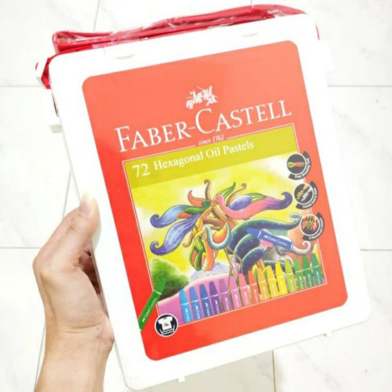 

KODE L76N Faber Castell 72 Hexagonal oil pastel Crayon isi 72