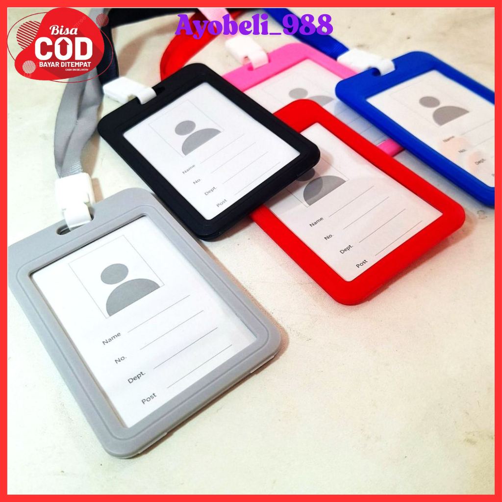 

【COD】【TERMURAH】ID Card BEKNN Plastik Warna / Gantungan Kartu Nama Plastik / Nametag Colour