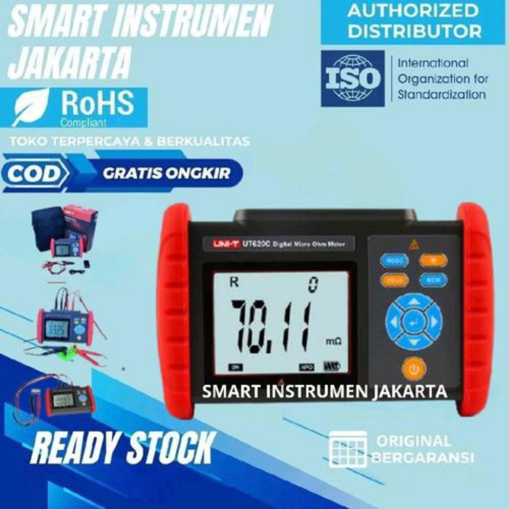 Digital Micro Ohm Meter DC Low Resistance Meter Kabel UT620C