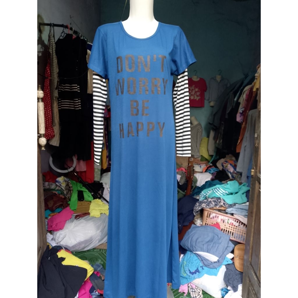 gamis bahan kaos