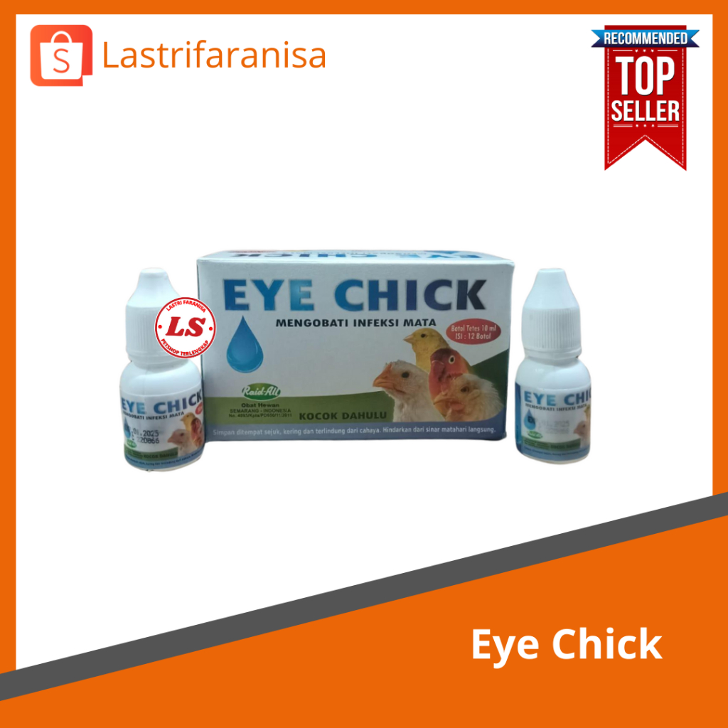 EYE CHICK Obat Mata Ayam Berair Obat Mata Ayam Infeksi Obat Mata Ayam Merah