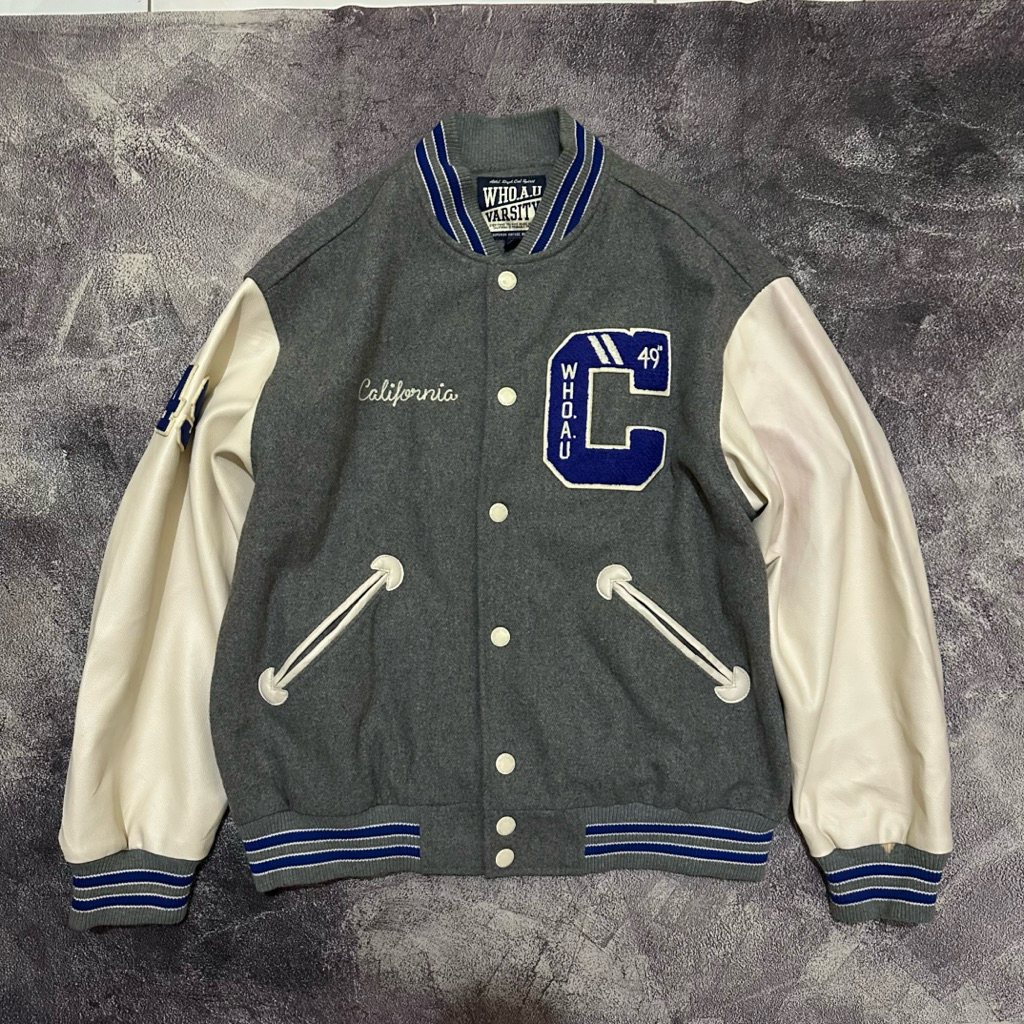 jacket varsity leather who au california varsity jacket varsity second