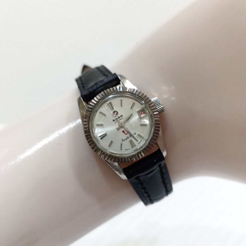 Rado Purple Horse Lady Automatic Watch Jam Tangan Mekanik Otomatis Wanita Vintage Antik Cantik Bekas