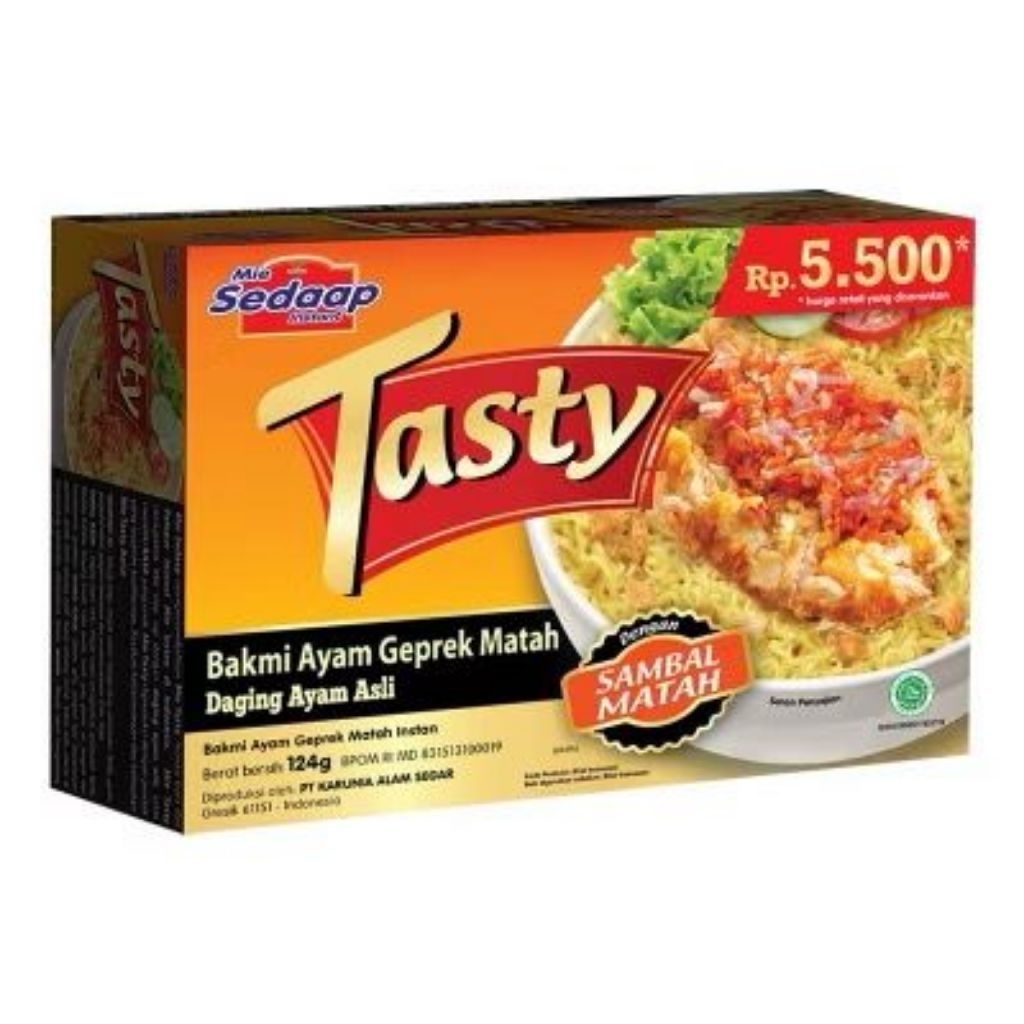 

Sedaap Tasty Bakmi Ayam Geprek Matah 129 gram
