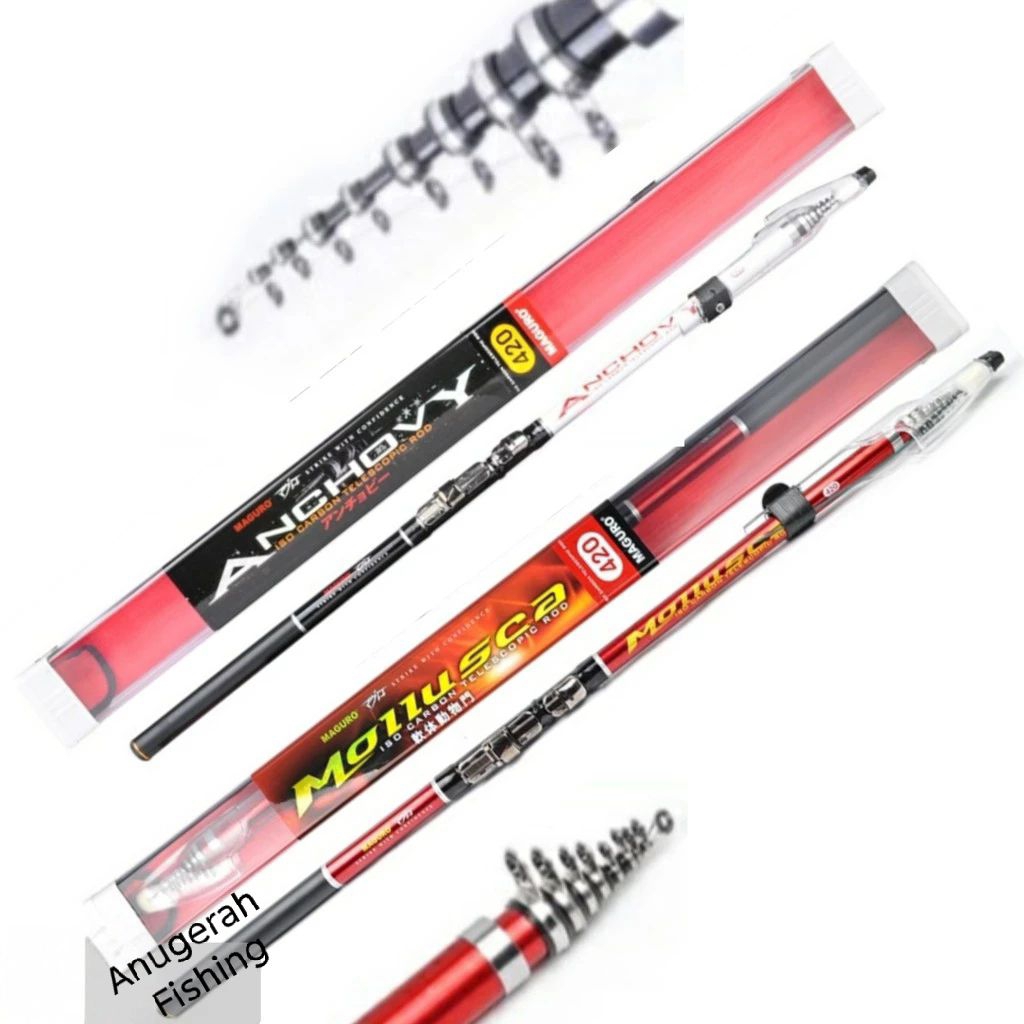 Joran MAGURO ANCHOVY | MAGURO MOLLUSCA | Joran Antena | Alat pancing original