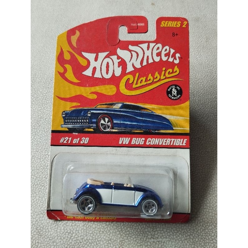 Hot Wheels Classic VW BUG Convertible Biru