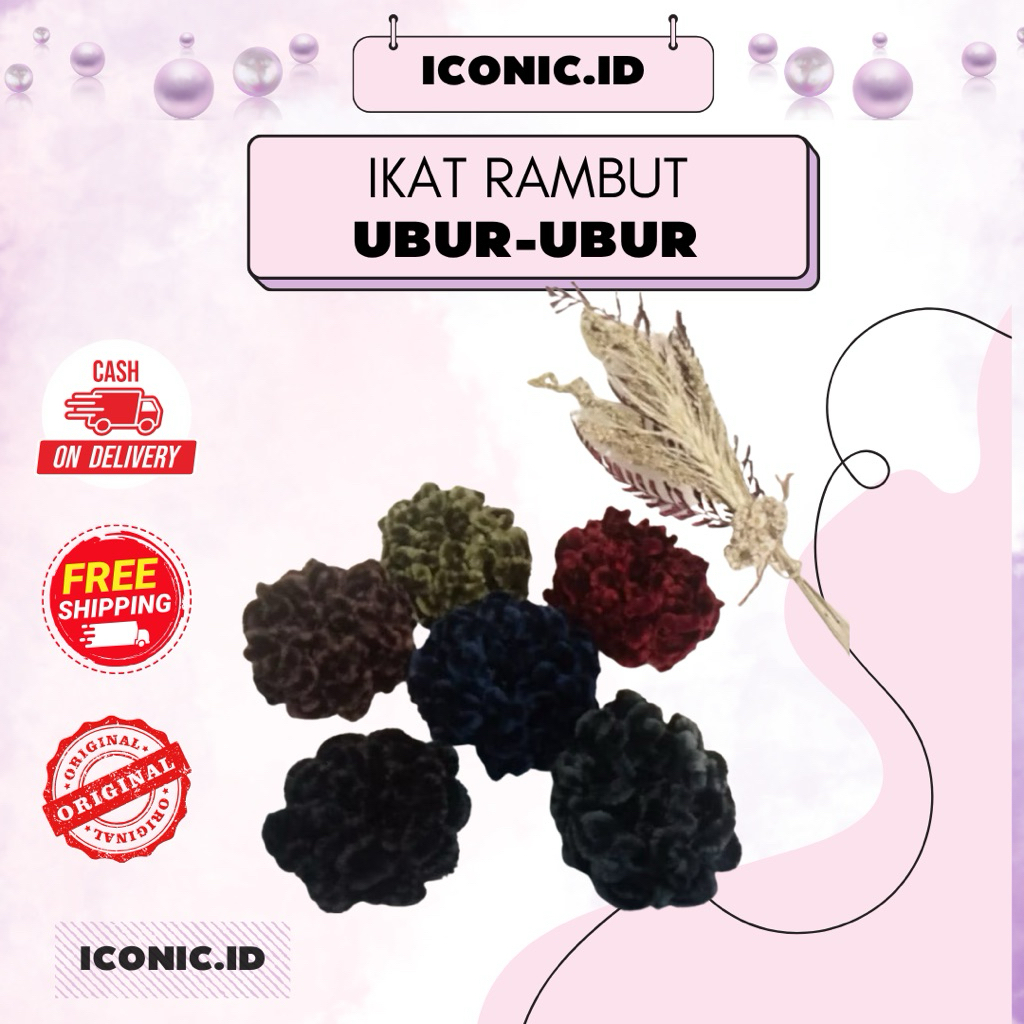 Iconic.id - Ikat Rambut Ubur-ubur / Cepol Ubur-ubur / Cepol Cendol / Ikat Rambut Cendol / Cepol Cend