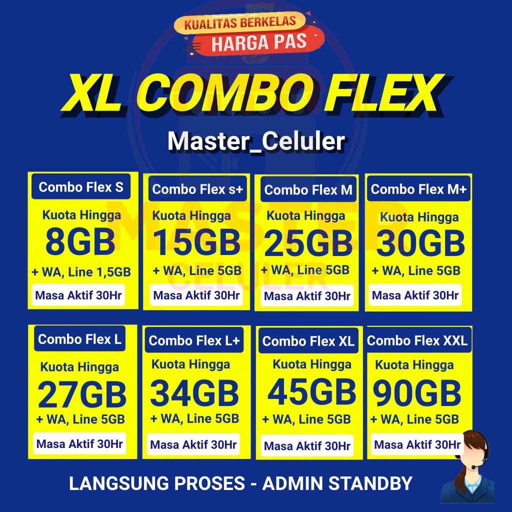 KUOTA XL COMBO FLEX TERMURAH