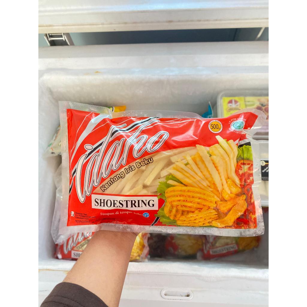 

IDAHO KENTANG IRIS BEKU SHOESTRING 500 gram 1/2 kg / KENTANG GORENG / AYU PUTRI FROZEN FOOD