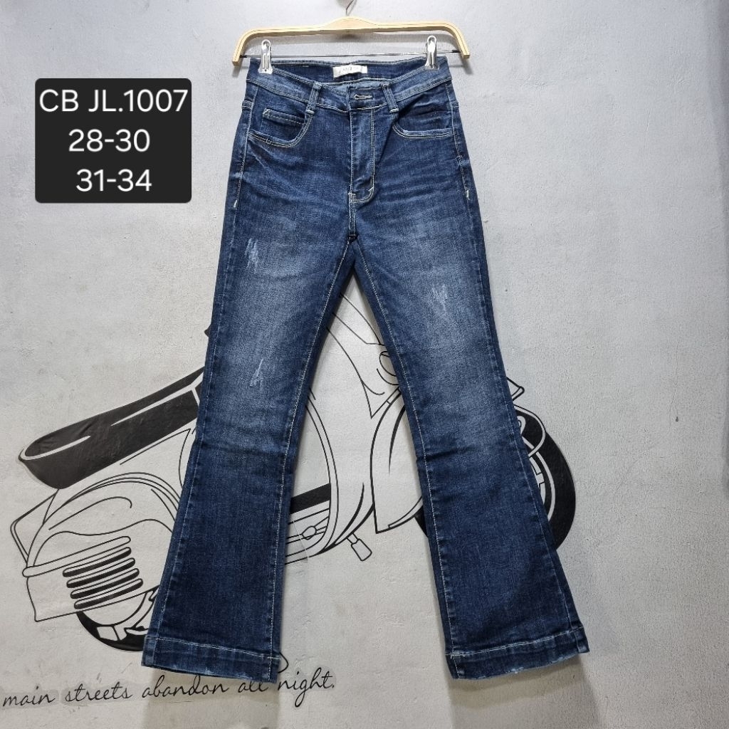 CUTBRAY BOOTCUT JEANSLINE 7/9 SIZE JUMBO RIPPED