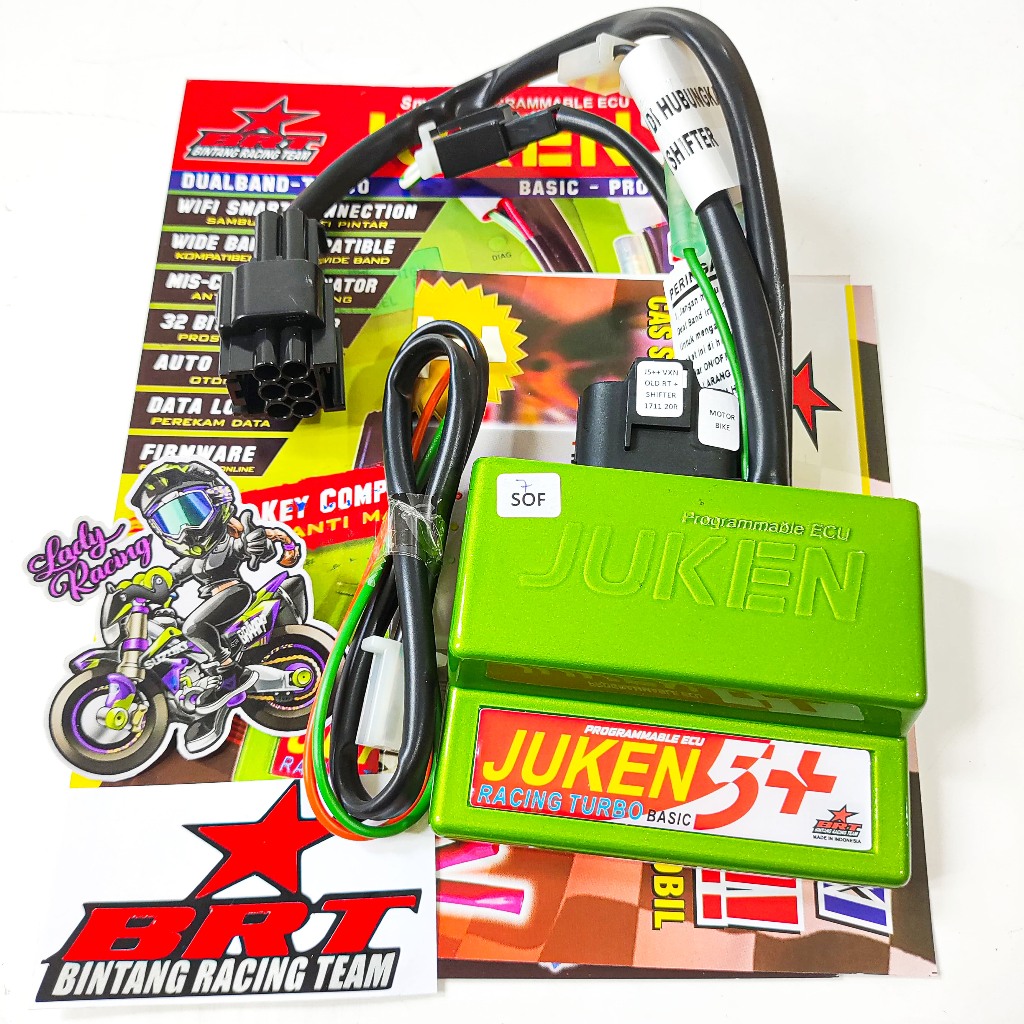ECU BRT JUKEN 5 + YAMAHA VIXION OLD LAMA RACING TURBO DUALBAND