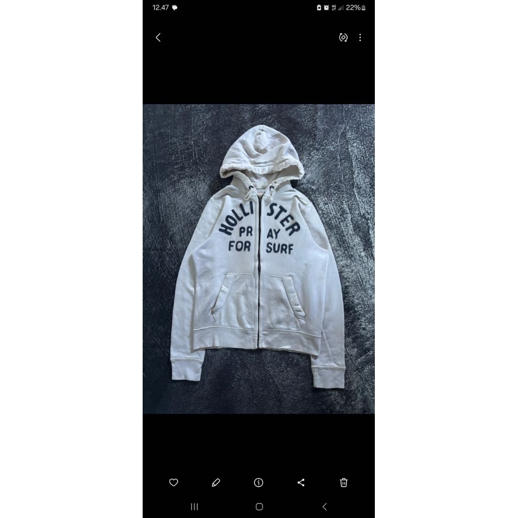 zip hoodie HOLLISTER