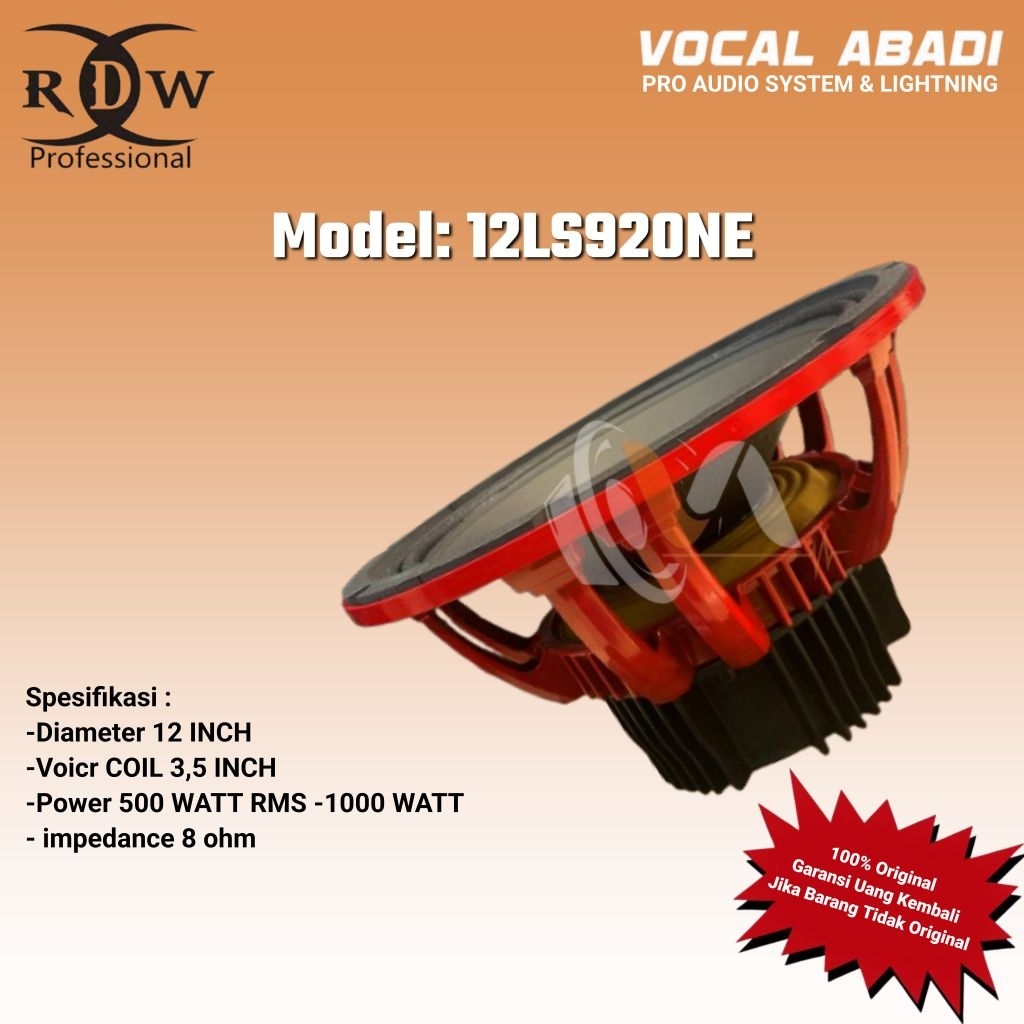 SPEAKER COMPONENT RDW 12LS920NE