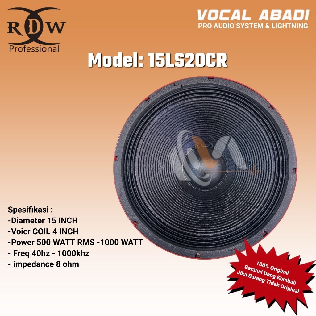 SPEAKER COMPONENT RDW 15LS20CR