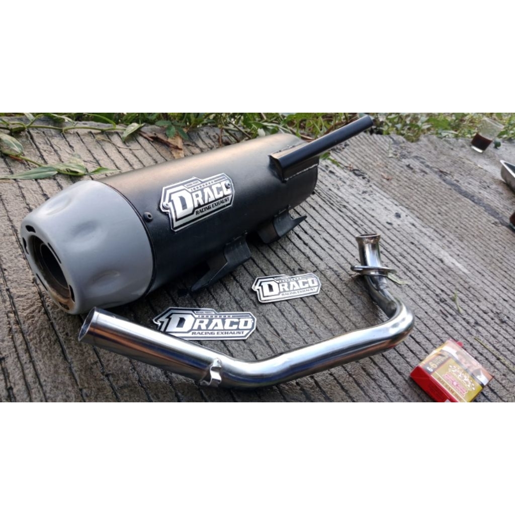 Knalpot STANDAR Draco MUFFLER UNTUK SEMUA MOTOR MATIC VARIO, SCOOPY, BEAT, NEX, SPIN, MIO, DLL