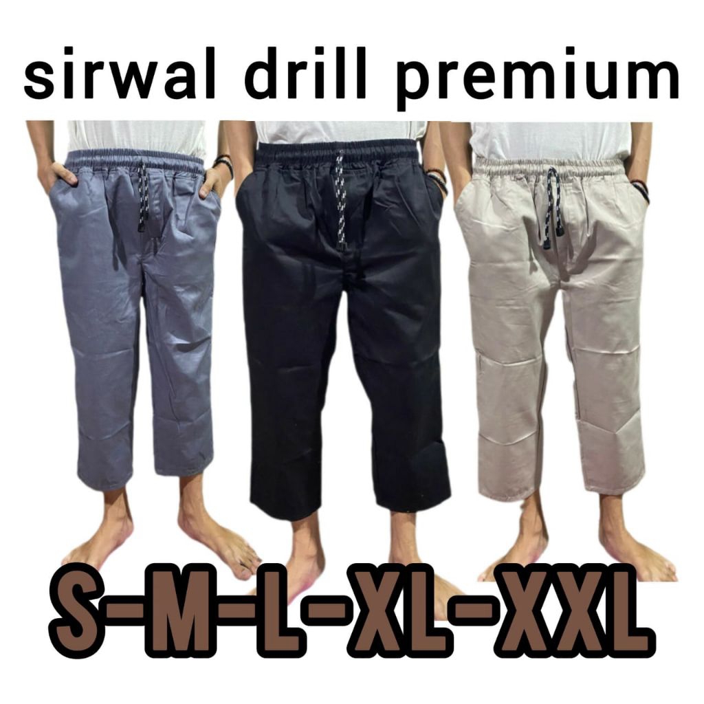 Sirwal Celana Pria Katun drill