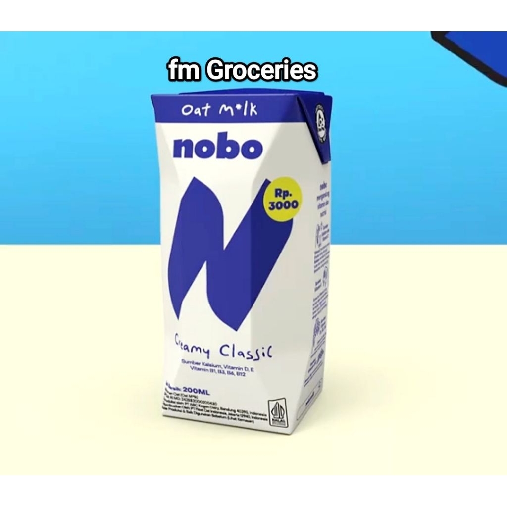 

NOBO Oat milk by Oatside 200ml isi 24 pcs