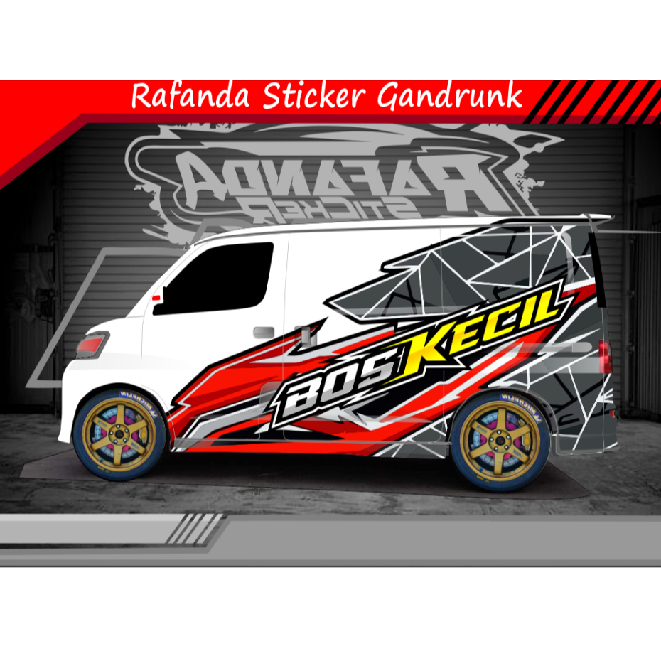 STIKER DECAL GRANDMAX BLINDVAN LUXIO APV AVANZA DLL