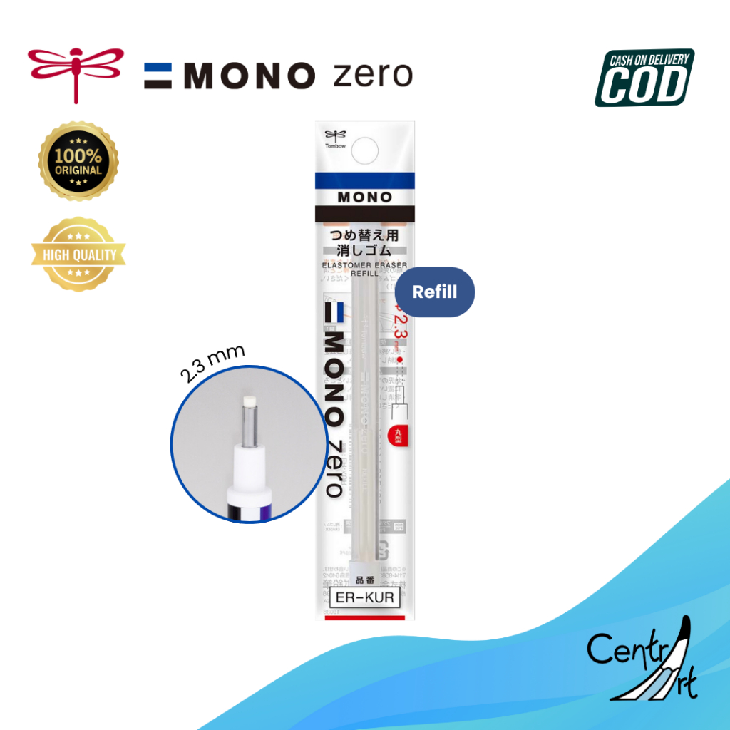 

Tombow Mono Zero Refill 2.3mm Elastomer Eraser