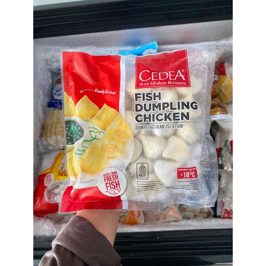 

CEDEA DUMPLING AYAM 500gr / FISH DUMPLING CHICKEN / DAMPLING / TOPPING SEBLAK / AYU PUTRI FROZEN FOOD