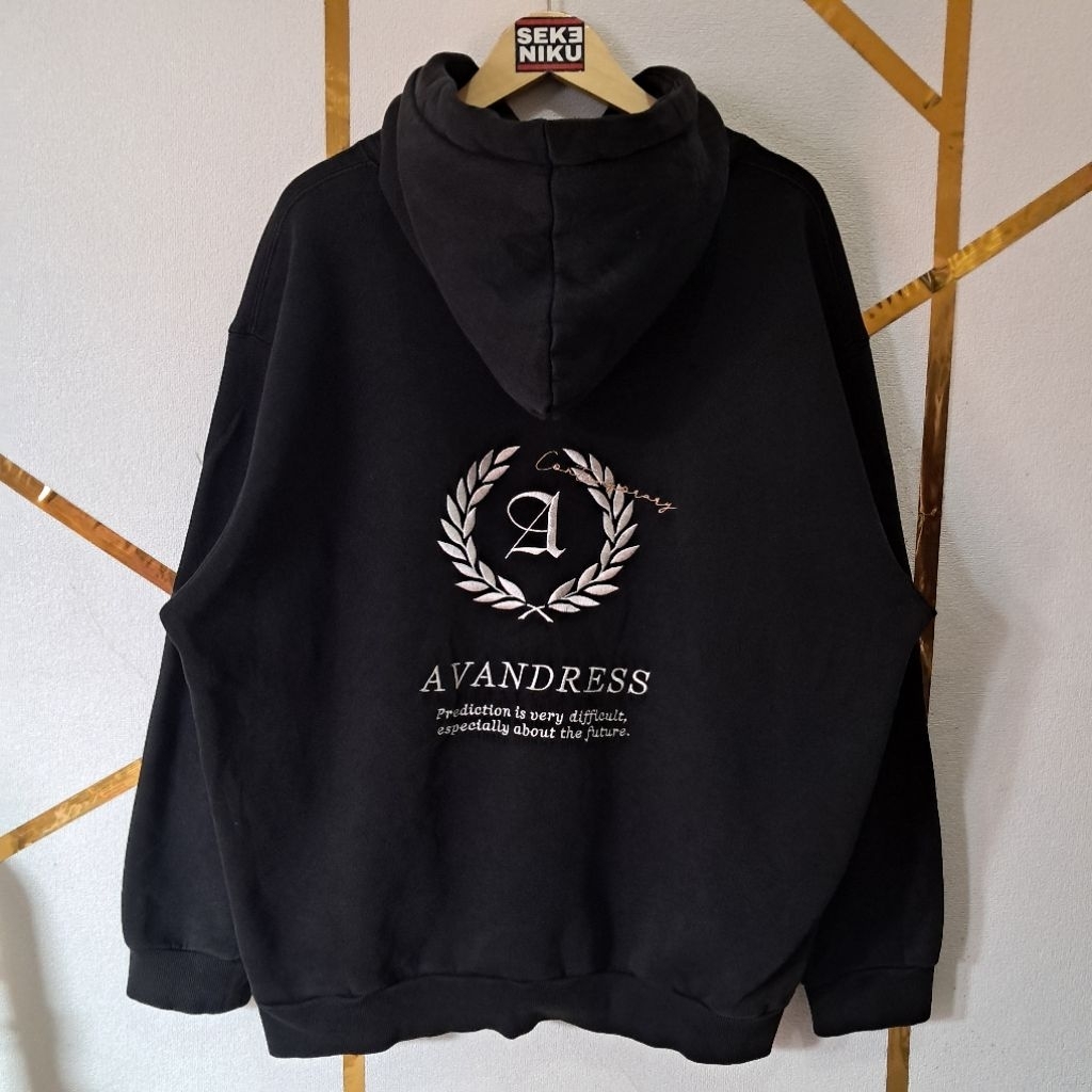 Hoodie AVANDRESS Laurel Bordir Idol KPop Jeno NCT DREAM Bahan fleece tebal