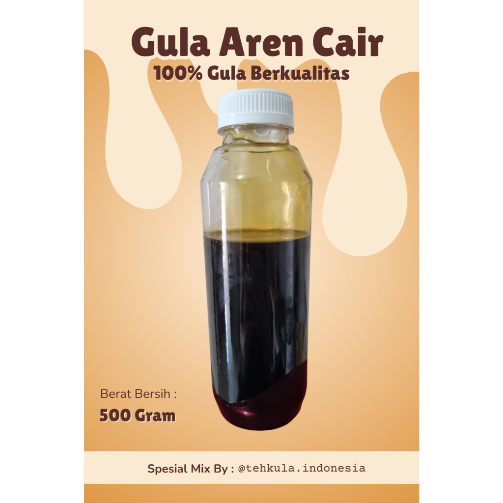 

Gula Aren Cair I Gula Aren Cair 500 gram l Gula Spesial Mix Kopi Gula Aren