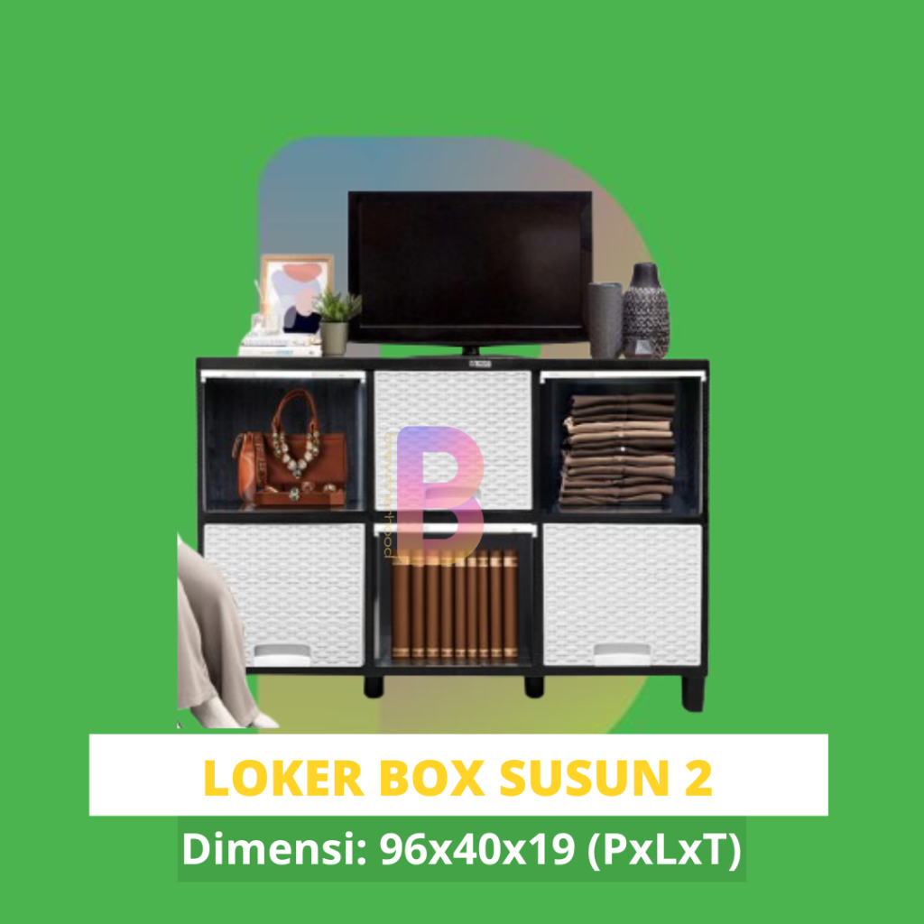 LOCKER BOX - Kotak Loker / Meja TV / Almari Plastik / Loker / Lemari Jumbo