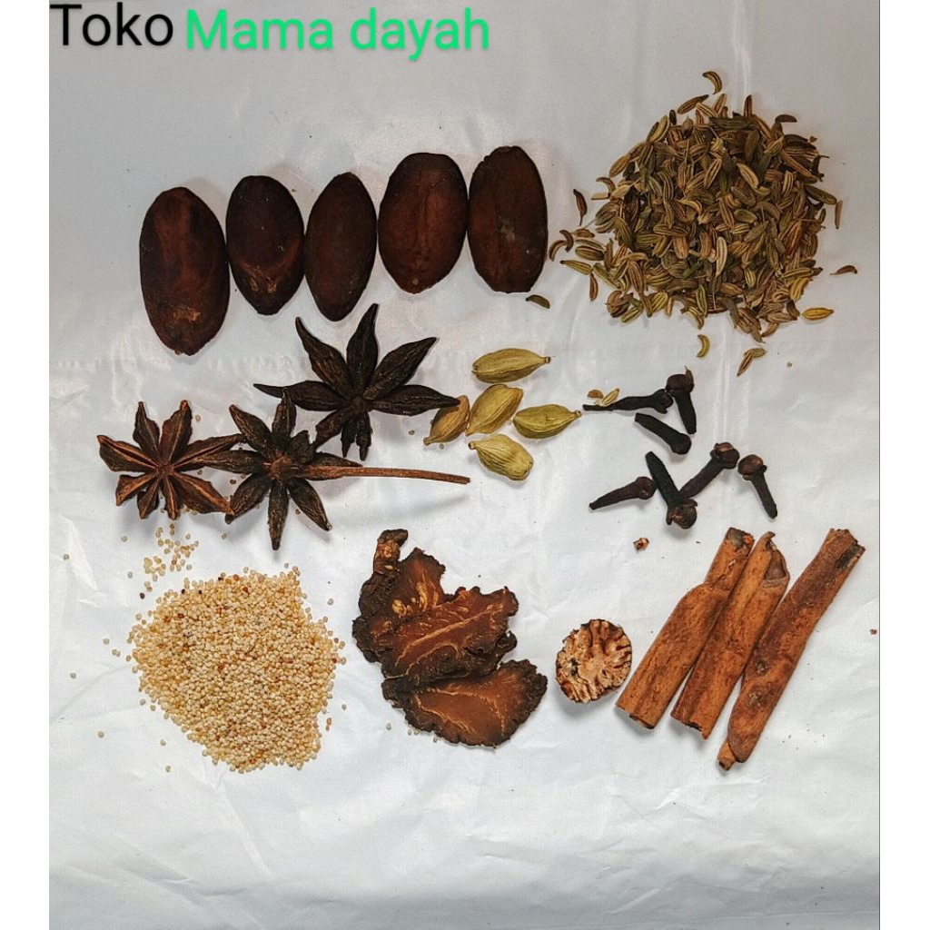 

Bumbu Soto Banjar Bumbu mentah Kapulaga India Kaskas Kenari Cengkeh Geganti Adas Manis Kembang Lawa Pala Kayumanis