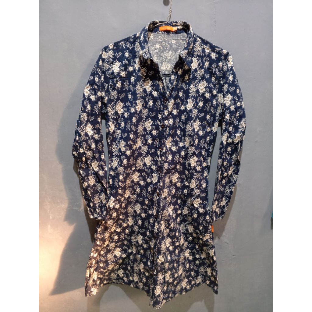 Preloved Tunik wanita Tunik wanita murah Tunik wanita bahan Katun Motif Bunga