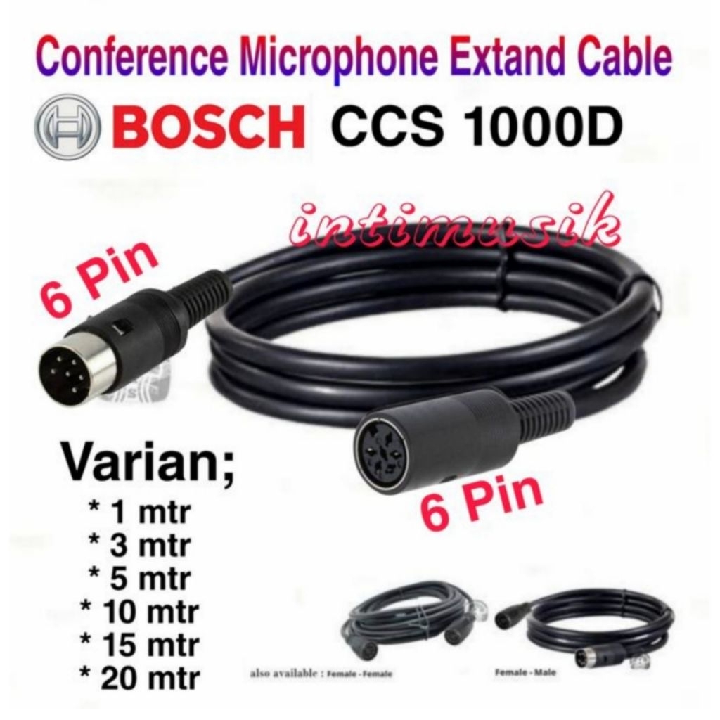 KABEL MIC BOSCH CCS 1000 / CCS 1000D UKURAN 15 - 20 MTR