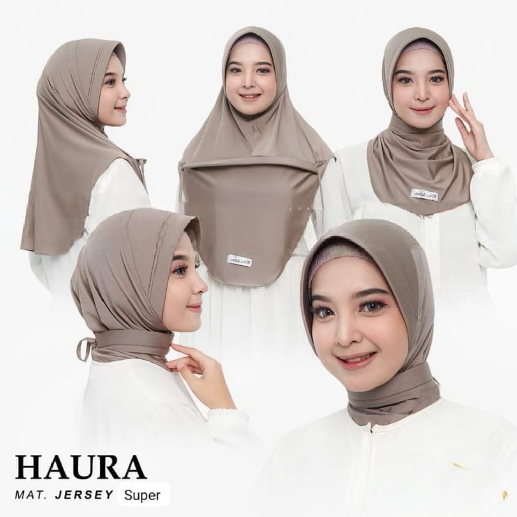 HAURA ~ JILBAB DINAS POLWAN// HIJAB DINAS INDTAN JERSEY//KERUDUNG POLWAN TALI