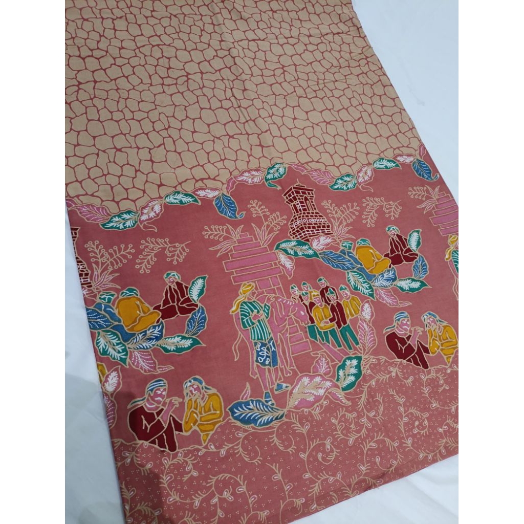 Kain batik cap malam dingin motif menara 06