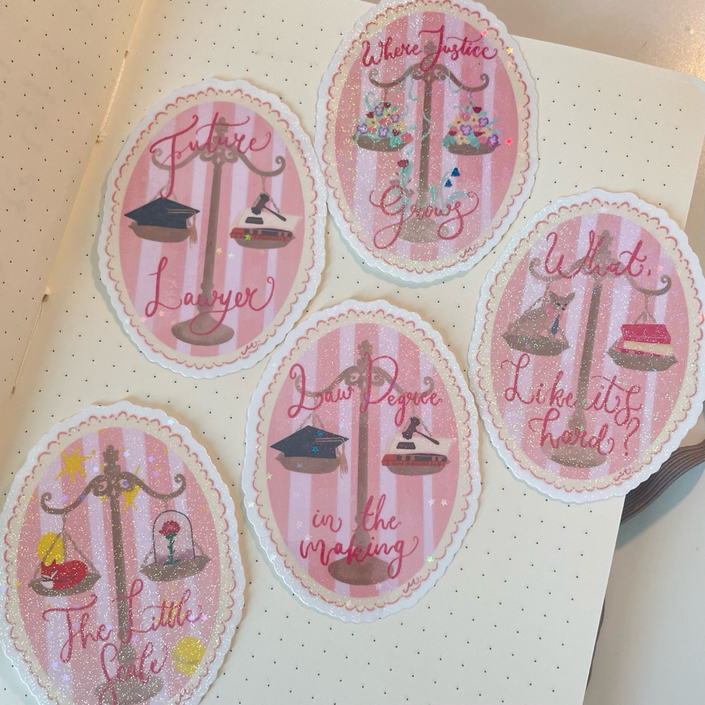 

[READY] Portrait of A Scale of Justice Stickers